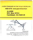 HO Scale A Line Product 50111 Trailmobile Landing Gear for Semi Trailers pkg (2)