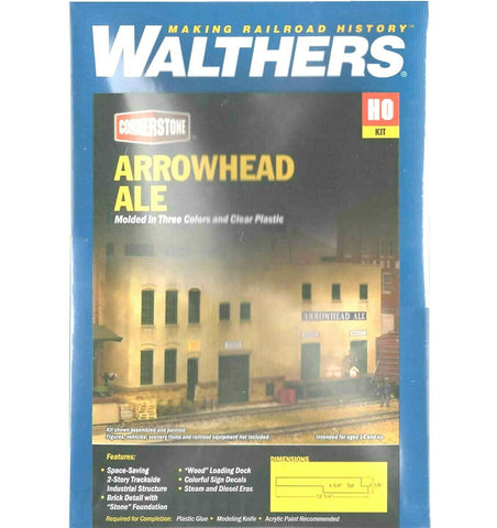 HO Scale Walthers Cornerstone 933-3193 Arrowhead Ale Background Building
