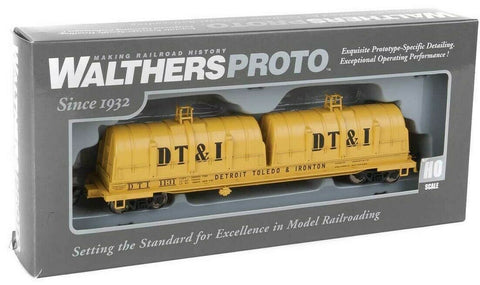 HO Scale Walthers Proto 920-105245 Detroit Toledo & Ironton DT&I 1131 50' Evans Cushion Coil Car w/Glass-Fiber Hoods