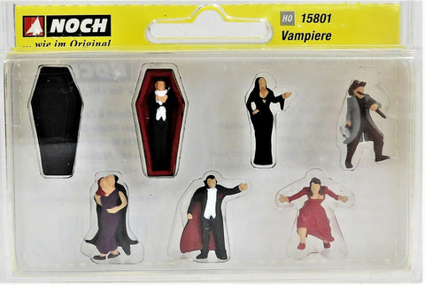 HO Scale Noch Gmbh & Co 15801 Vampires with Coffin (7) pcs