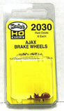 HO Scale Kadee #2030 Red Oxide Ajax Brake Wheel Freight Car Detail Parts