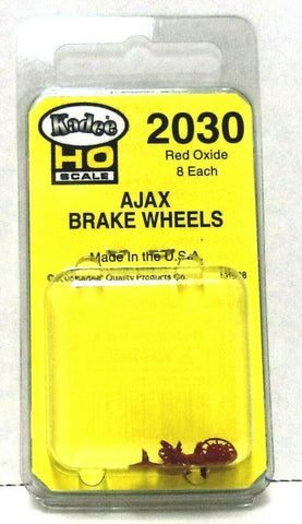 HO Scale Kadee #2030 Red Oxide Ajax Brake Wheel Freight Car Detail Parts