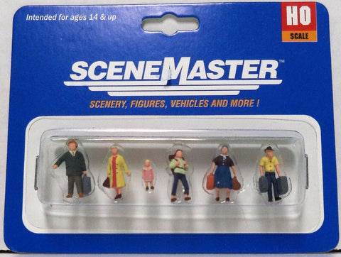 HO Scale Walthers SceneMaster 949-6040 Passengers Ready to Board Figure Set