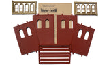 HO Scale Design Preservation 30109 Two-Story Wall Sections w/2 2nd Story Arched
