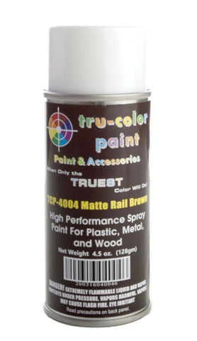 Tru-Color TCP-4004 Matte Rail Brown Aerosol Spray Paint 4.5oz 135mL Can