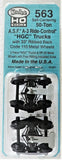 HO Scale Kadee #563 ASF Ride Control 50-Ton Self Centering Trucks w/33" Wheels