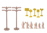 HO Scale Bachmann 42104 Layout Accessories Assortment (60) pcs
