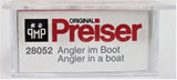 HO Scale Preiser Kg 28052 Man/Angler in a Boat Figure