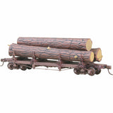 HO Scale Kadee #103 Truss Log Car with Logs Kit