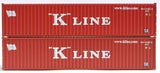 N Scale Jacksonville Terminal 405341 K-Line Website Logo 40' Corrugated Container