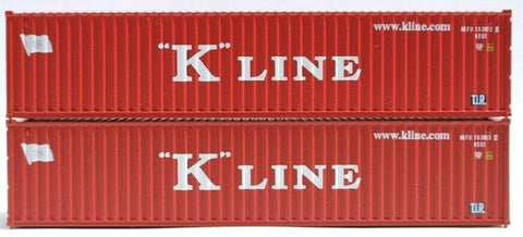 N Scale Jacksonville Terminal 405341 K-Line Website Logo 40' Corrugated Container