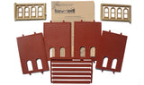 HO Scale Design Preservation 30110 Two-Story Wall Section w/2 Lower Story Arched