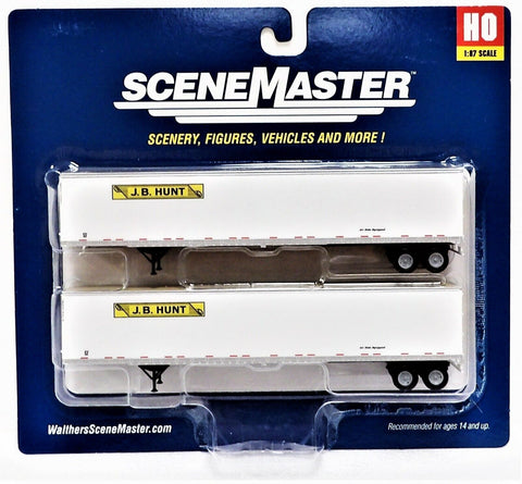 HO Scale Walthers SceneMaster 949-2462 J.B. Hunt 53' Stoughton Trailers