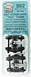 HO Scale Kadee #562 ASF Ride Control 50-Ton Self Centering Trucks w/33" Smooth Back Wheels