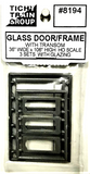 HO Scale Tichy Train 8194 Storefront Glass Door w/Separate Frame (3) pkg