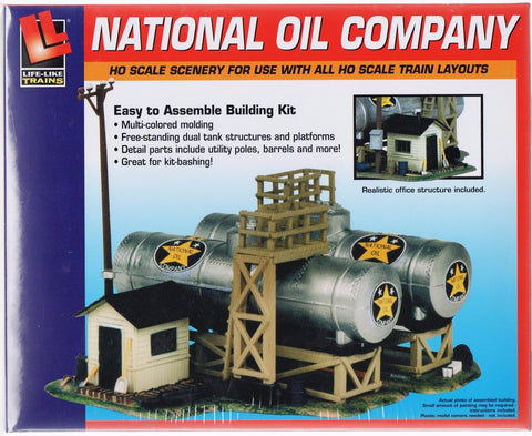 HO Scale Walthers Life-Like 433-1331 National Oil Company Building Kit