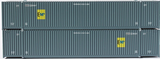N Scale Jacksonville Terminal 537037 EMP ex-FEC Patch 53' Corrugated Container