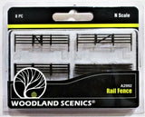 N Scale Woodland Scenics A2992 Rail Fence w/Gates Hinges & Planter Pins