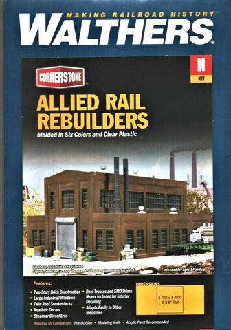 N Scale Walthers Cornerstone 933-3211 Allied Rail Rebuilders Building Kit