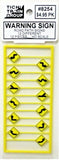 HO Scale Tichy Train Group 8254 Highway Road Path (Arrow) Warning Signs (12) pcs