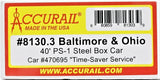 HO Accurail 8130.3 Baltimore & Ohio 470695 AAR 40' Single-Door Steel Boxcar