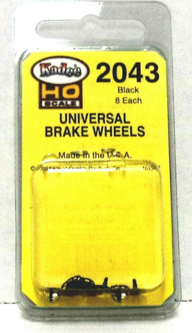 HO Scale Kadee #2043 Black Universal Brake Wheel Freight Car Detail Parts