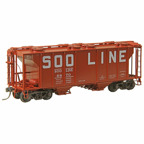 HO Scale Kadee #8047 SOO Line #6870 PS-2 Two Bay Hopper