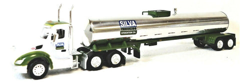 HO Scale Trucks n Stuff 65 Silva Trucking Peterbilt 579 Day Cab Tractor w/Food Tank Trailer