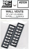 N Scale Tichy Train Group 2539 Louvered Wall Vent pkg (14)