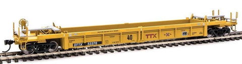 HO Scale Walthers MainLine 910-8411 DTTX 53376 Thrall Rebuilt 40' Well Car w/Small Red TTX & Next Road Logo