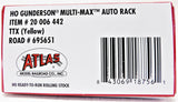 HO Scale Atlas 20006442 Yellow TTX TTGX 695651 Gunderson Multi-Max Auto Rack
