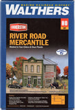 HO Scale Walthers Cornerstone 933-3650 River Road Mercantile Building Kit