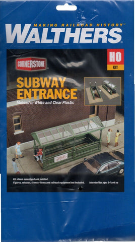 HO Scale Walthers Cornerstone 933-3762 Subway Entrance Kit