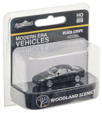 HO Scale Woodland Scenics Modern AutoScenes AS5360 Black Coupe