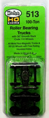 Kadee 513 HO Scale 100-Ton Roller Bearing Metal Trucks - 2 Pack For Model Railroads