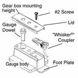 HO Scale Kadee #206 Insulated Multi-Purpose Coupler Height Gauge