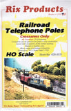HO Scale Rix Products 628-0031 Railroad Telephone Poles Crossarms Only Kit