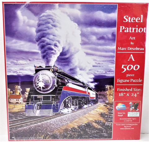 SunsOut 69938 "Steel Patriot" Freedom Train 4449 500 Pieces 18 x 24" Puzzle