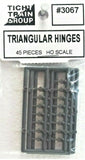 HO Scale Tichy Train Group 3067 Triangular Style Hinges pkg (45)