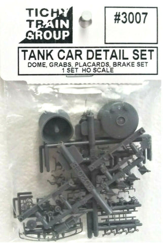 HO Scale Tichy Train Group 3007 1915-1950 Tank Car w/54 & 60" Domes Detail Set