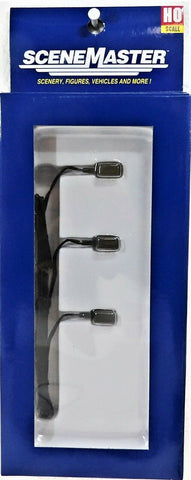 HO Scale Walthers SceneMaster 949-4318 Modern Wall-Mount Lights pkg (3)