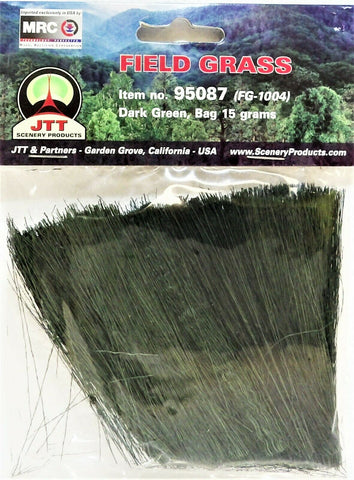 HO Scale JTT Miniature Tree 95087 Dark Green Field Grass 1/2oz 15g