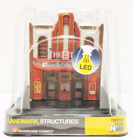 N Scale Woodland Scenics BR4944 Built-&-Ready Theater Just Plug Lighting System