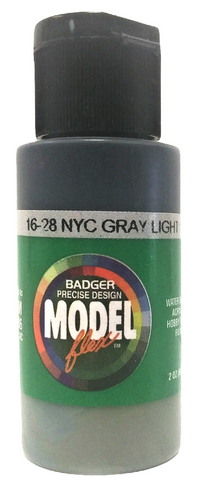 Badger Model Flex 16-28 NYC New York Central Gary Light #1 1 oz Acrylic Paint
