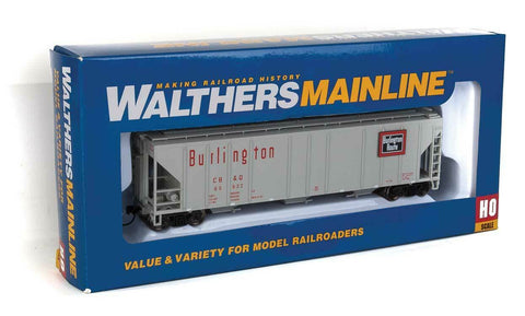 Walthers MainLine 910-7466 Burlington Route 54' PS 3-Bay Covered Hopper