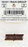 O Scale Tichy Train Group 2004 Rust-Colored Turnbuckles pkg (24)