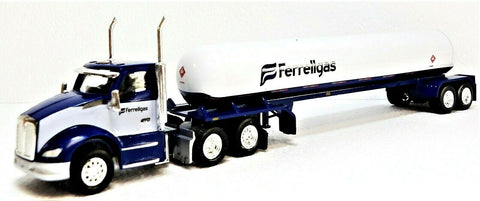 Trucks n Stuff 105 Ferrell Gas Kenworth T680 Day Cab Tractor w/Propane Trailer