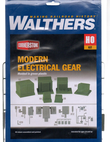 HO Scale Walthers Cornerstone 933-4075 Modern Electrical Gear Kit