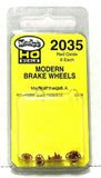 HO Scale Kadee #2035 Red Oxide Modern Brake Wheel Freight Car Detail Parts