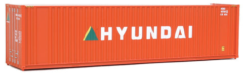 HO Scale Walthers SceneMaster 949-8207 Hyundai 40' Hi-Cube Corrugated Container w/Flat Roof